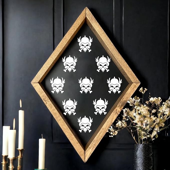 Skulll Stencils for Painting 3inch Reusable Skulls Stencil Template Paint Stencils for Painting on Wood Wall Card Fabrics