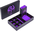 4 in 1 Dice Storage Box, Portable Dice Tower D&D Rolling Tray Leather Holder Case for Role Playing Games and Other Tabletop Game