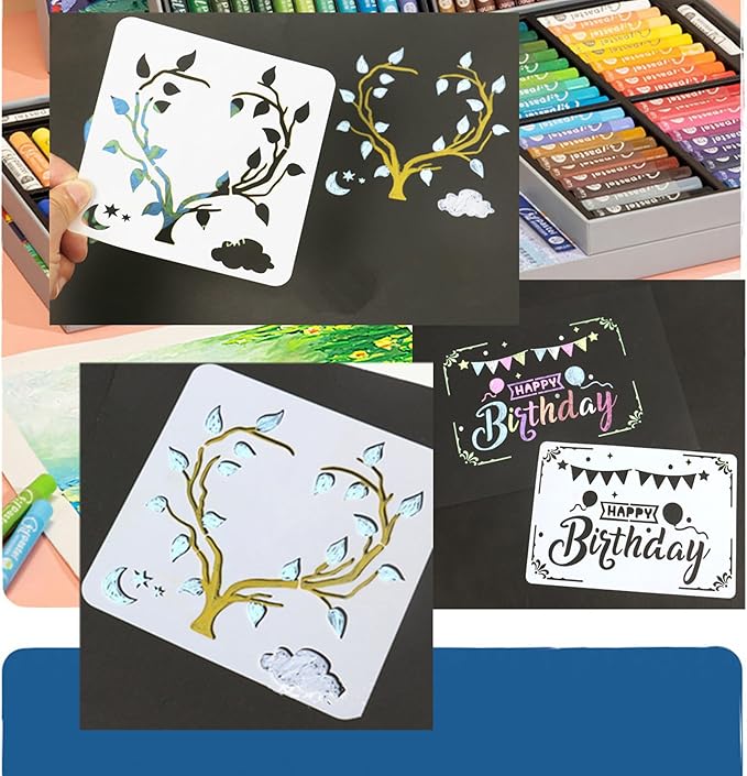 Mylar Stencil Sheets, 12W x 24L inches, Blank for Crafting, Silver