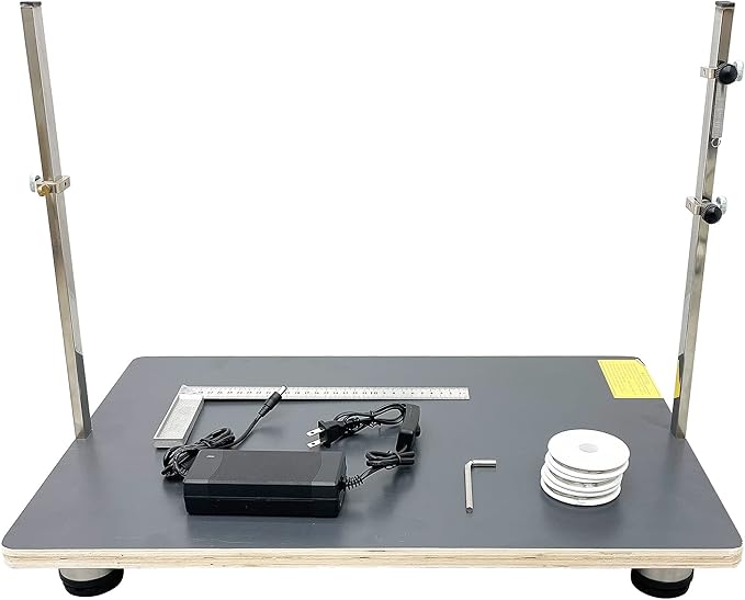 TECHTONGDA Hot Wire Foam Cutter Styrofoam Cutting Machine Thermocut with Temperature Adjuster and Cutting Wire 110V (38 x 58cm/15 x 22.8in, Black)