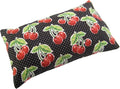 Emery Pin Cushion for Sewing - Filled with Abrasive Emery Sand - Handmade in USA (2"x3", Cherries on Black)