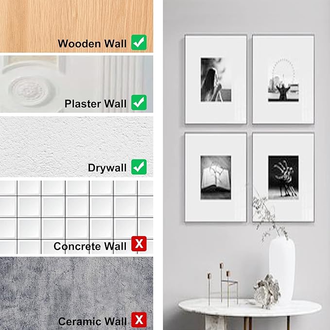330pcs Picture Hangers Kit - Holds 10-75lbs, With Hanging Wire, Ring Hooks, D Rings, Sawtooth Hangers for Frame, Canvas, Mirror Decoration