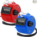 FEBSNOW Handheld Tally Counter Clicker 4 Digital Number Click Counter for School Event Golf Sports Office Stadium