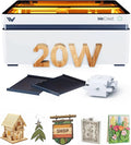 WECREAT Vision 20W Laser Engraver, with Smart HD Camera & Auto-Lifting, Desktop Diode Laser Engraver and Cutter Machine for Beginners Wood Acrylic Metal Leather DIY Gift Making