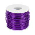 MECCANIXITY 15 Gauge Anodized Aluminum Craft Wire Bendable Bonsai Training Wire 223 Feet 1.5mm for Sculpting Crafts Wreath Floral Beading Jewelry Making, Purple
