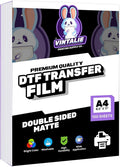 DTF Transfer Film – A4 (8.5”x11”)100 Sheets Premium Matte Double Sided DTF film PET Transfer Paper Direct to T Shirts