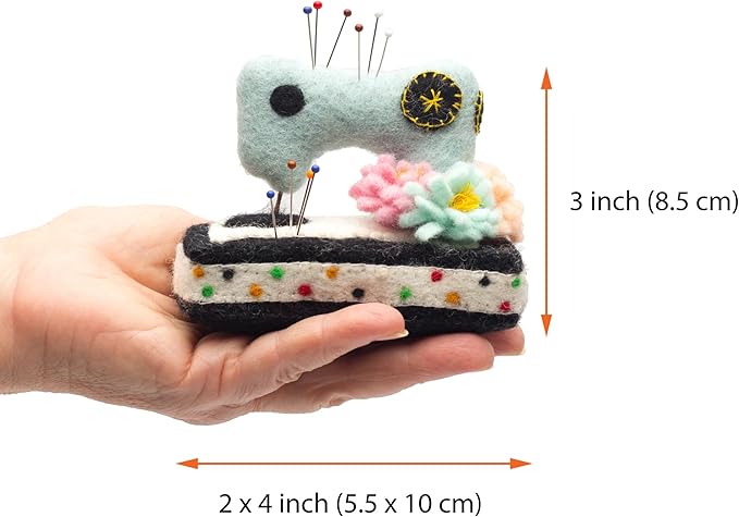 GLACIART ONE Sewing Machine Pin Cushion| Large Size |Durable & Handmade Craft Sewing Supplies | Also for Quilting, Machine Needles, Safety and T Pins