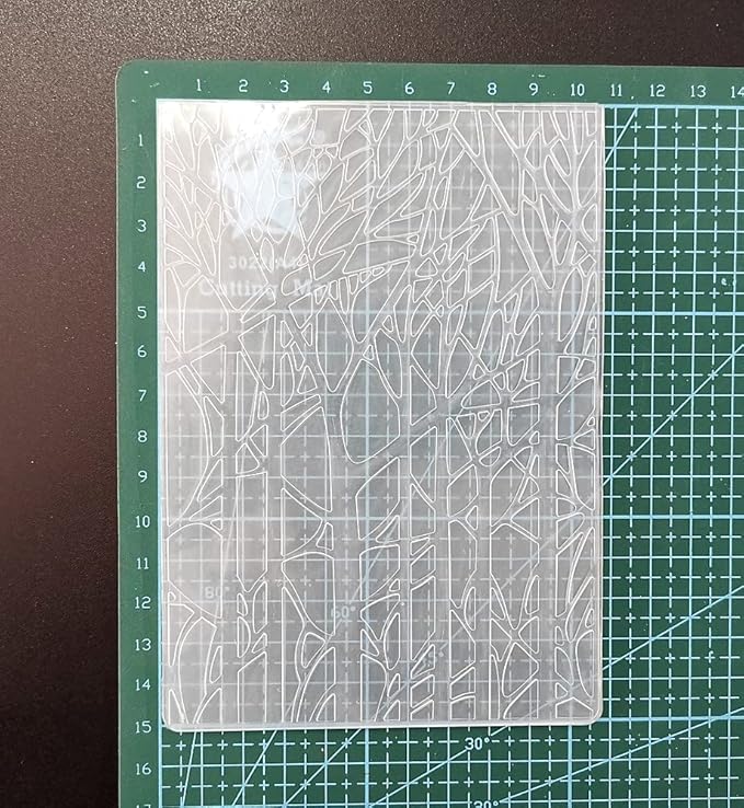 NZJ Merry Christmas Forest Tree Plastic Embossing Folders for Card Making Scrapbooking and Other Paper Crafts (3)