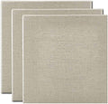 Senso Clear Primed Linen Panels - 6x6-3 Pack of Panels for Painting Oils, Acrylics, Pastels and More