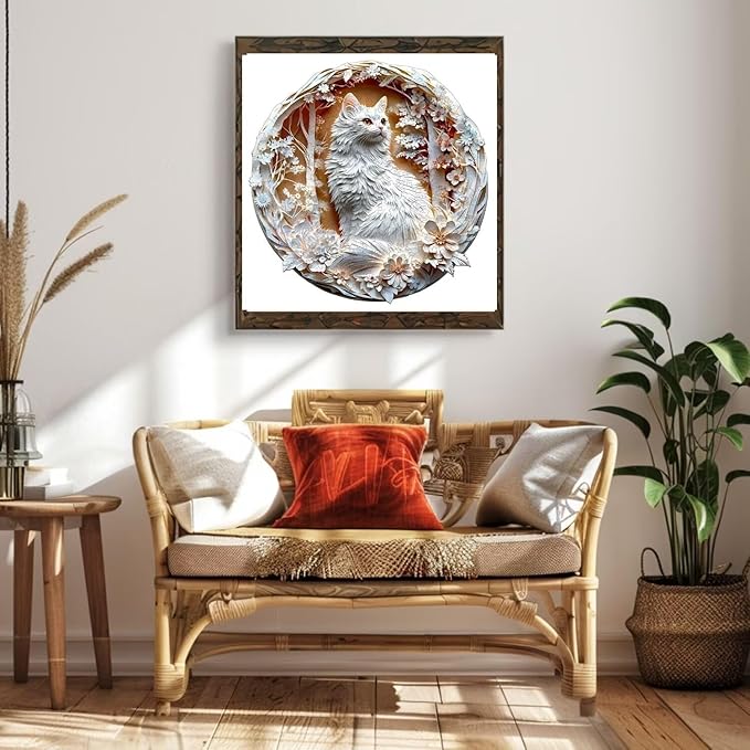 Wooden Puzzles Adults, 3D Cats Wooden Puzzles 200 Pieces, Unique Animal Shaped Wood Challenging Jigsaw Puzzles Gifts for Adults, 11.4x11.4in