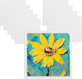 MECCANIXITY Canvas Boards for Painting, 4x4 Cotton Blank Primed Art Canvas Panels Acid-Free for Painting Supplies Oil Acrylic Tempera Watercolor Pouring Paint Artists(White, Pack of 10)