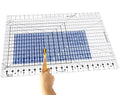Quilting Ruler,17-3/4in x 22in,Slotted Patchwork Ruler & Template,Non-Slip Grip Acrylic Fabric Strip Cutting, Sewing, Crafting