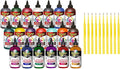 Unicorn SPiT Gel Stain and Glaze 20 Complete Collection: Sparkling and Original Colors with 10 Fine Detail Sticks 8 oz (Complete Collection, 8 oz)