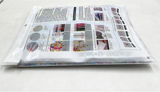 Xinpinzhou Seaside Landscape 11ct Cross Stitch Kits, 11 CT Funny Pre Printed Counted Stamped Cross Stitch Embroidery Needlepoint Patterns Kits for Beginners Adults Crossstitch 40x40 cm