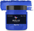 Rolio Premium Mica Powder - Blue Iris (50G / 1.76oz) - 1 Jar of Blue Pigment Powder for Epoxy Resin, Dye, Soap Making, Nail Polish, Paint, Candle Making, Bath Bombs, Slime
