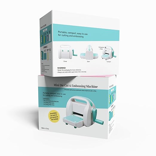 Mini Die Cutting Machine, 3 inch Embossing Machine for Scrapbooking,Cardmaking, 3 1/8" Feeding Slot
