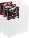 SoHo Urban Artist, 18x24 Heavyweight Stretched Cotton Canvas for Painting - 1.5" Deep- 3 Pack, Triple Primed, 100% Cotton Canvas, Archival, Universal Primed for Oil, Acrylic, Alkyd, Mixed Media