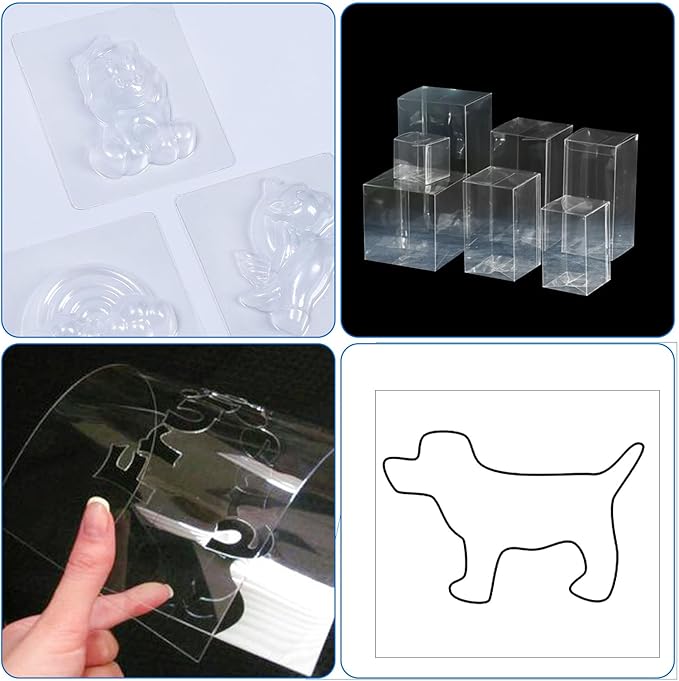 12 Inches x 80 ft 6 Mil Acetate Roll Clear Acetate Sheets for Crafts Blank Stencil Sheets Transparency Mylar Template Material Reusable Acetates Paper Roll for Craft Stencil Vinyl for Cutting Machines