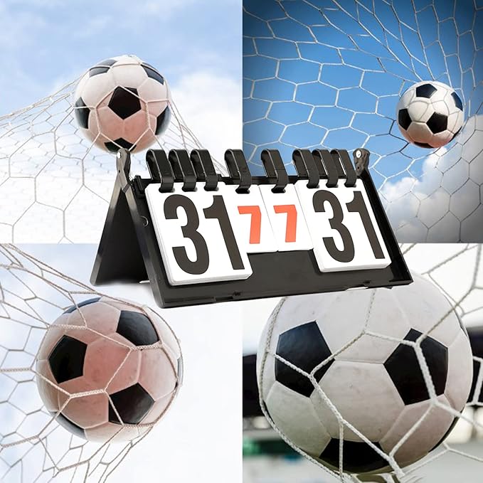 Portable Digital Scoreboard, Ping Pong Score Keeper Scoreboard for Tennis Soccer Football Sports, Sports Supplies Score Board for Games, Best Coaches Gifts Idea for Men, Boys