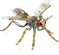 3D Puzzles for Adults, Metal Model Kit Wasp Mechanical Puzzle for Adults/Teens, DIY Creative Craft Gifts Kits Difficult Assembled 3D Puzzle for Family Time, Home Decor (Gold)