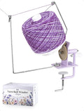 Adhafera Yarn Winder, Ball Winder for Crocheting, Large Capacity 10–16oz, Smooth Center-Pull Cake Spinner, Metal Craft Supplies for Knitting Enthusiast