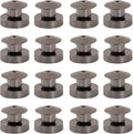 16 Pcs Magnetic Pin Backs - 10mm Locking Converters for Enamel Pins, Secure Lapel Pin Backing Replacement with Metal Clasps