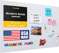 Diamond Life Magnetic Board - Memo & Vision Board for Home, Office, and Classroom - Magnet Board for Kids - Pre-drilled Mounting Screws Included (White 24"x36")