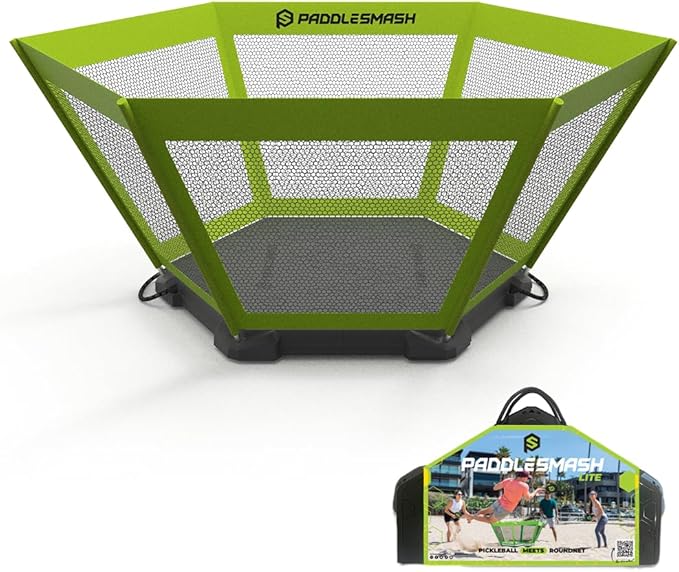 PaddleSmash - Pickleball Yard Game As Seen on Shark Tank - Beach, Backyard, Tailgate & Lawn, Outdoor Activities for Adults and Family - Easy Assembly