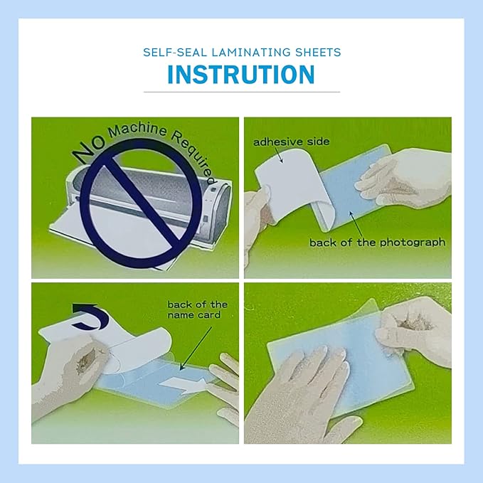 Uinkit 110-Pack Bulk Business Card Laminating Pouches, 10Mil Double-Sided for 2.6x3.9" Cards, Ultimate Volume Solution for Restaurant IDs, School Badges, Event Credentials - No Laminator