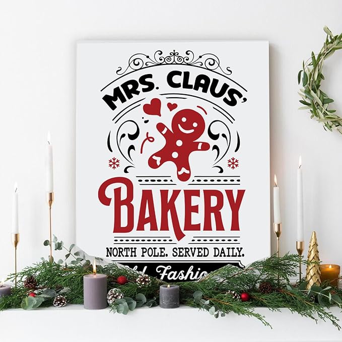 Christmas Stencils for Crafts Reusable A4 Christmas Stencil Holiday Stencils for Painting on Wood Fabrics Porch Hanger Decor
