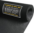 Golener Oil Spill Mat - Garage Floor Mat, Absorbent Oil Pad, Premium Maintenance Mat, Waterproof, Contain Liquid, Protect Garage Surface from Spill & Stain, Reusable, Washable, Durable, Black, 48”x96”