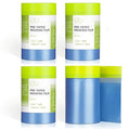 Pre-Taped Masking Film for Painting - 22" x 66' Painters Plastic Sheeting with Automotive Paint Tape and Drape for Covering Cars, Walls, Windows and Furniture Protection (4 Rolls)