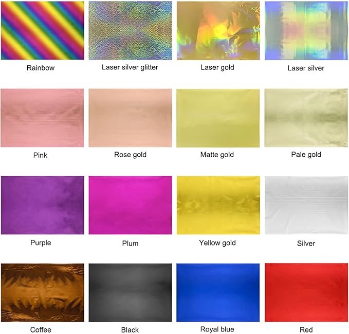 Briartw 20x29cm Hot Foil Paper 50 Sheets Pack Toner Reactive Foil Hot Stamping Foil Paper by Laser Printer and Laminator for Scrapbooking Craft Cardmaking DIY Album (Purple, 50 Sheets)