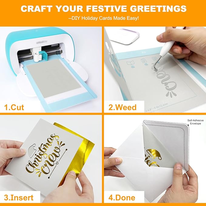 The All-in-One Accessories Bundle for Joy-Accessories and Supplies Include Card Kit,Vinyl Sheets,Joy Mat and Weeding Tools