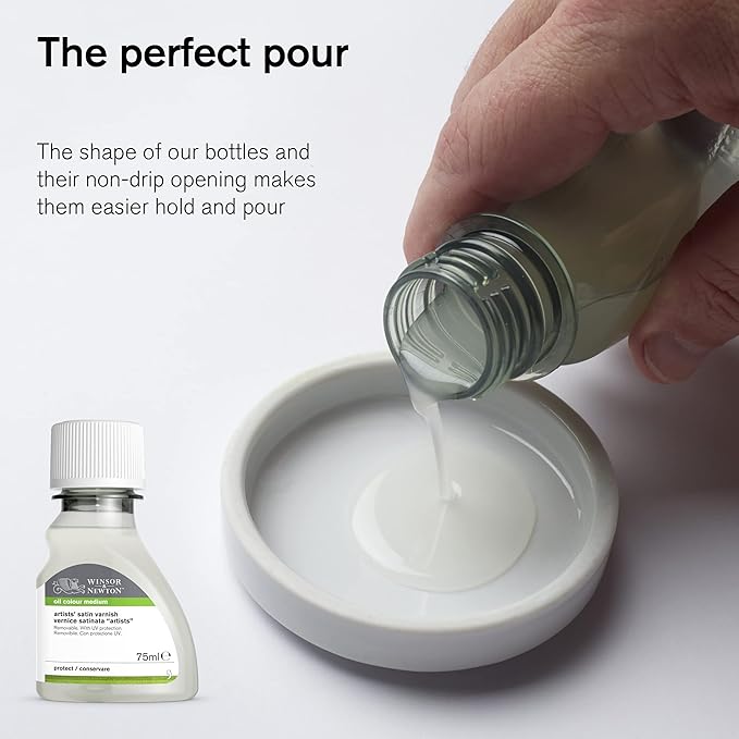 Winsor & Newton Professional Dammar Varnish, 500ml (16.9-oz) Bottle
