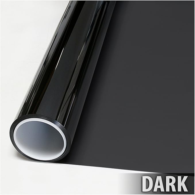 BDF EXNA20 Exterior Window Film Daytime Privacy and Heat Control Natural Black 20 (Dark) - 60in X 24ft