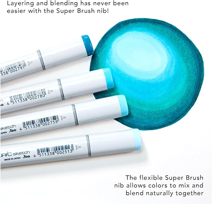Copic Sketch, Alcohol-based Markers, 3pc Set, Color Fusion #4, Orange