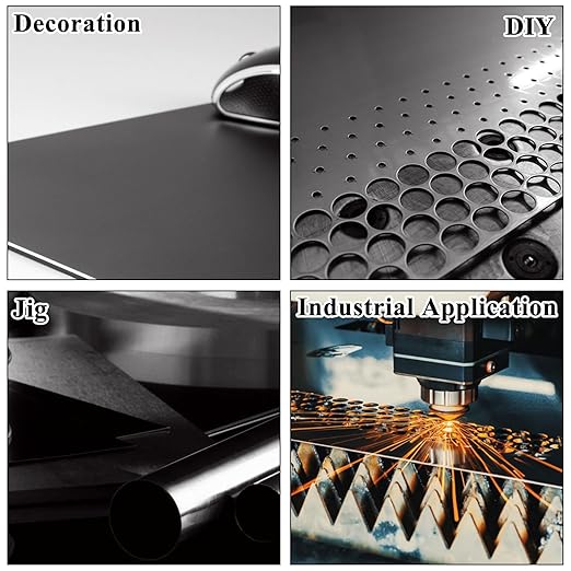 CYEAH 3 Pcs Anodized Aluminum Sheets Metal, 11.8 x 7.8 inch Metal Plates Engraving Blanks, 1 mm Thin Black Aluminum Plates Engraving Blanks for Laser Engraving, Crafting, Decoration