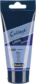 Schmincke - College Linol, Artists' lino Printing Inks, Blue in 75 ml Tube, 39400013, Low-Odour Water-Based lino Printing Ink, lightfast, Even Print