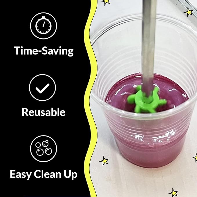 Art Resin Mixer Drill Attachment, Epoxy and Paint Stirrers for Drill, Mud Mixer for Quart or Gallon, Mini Drill Mixer Paddle for Crafting and Mixing Tools