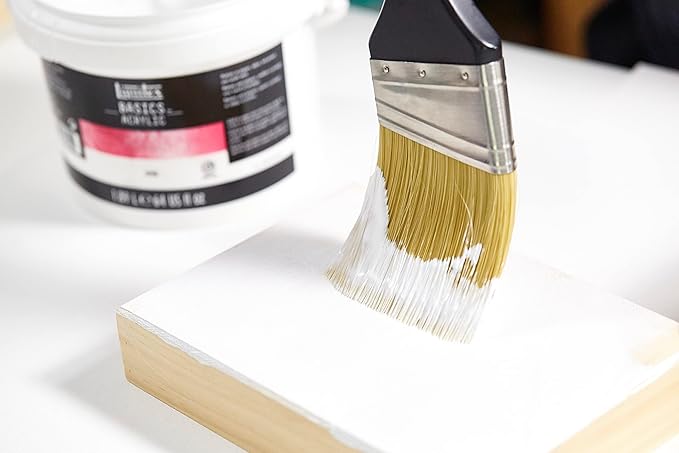 Liquitex BASICS Gesso Surface Prep Medium, 473ml (16-oz) Bottle, White
