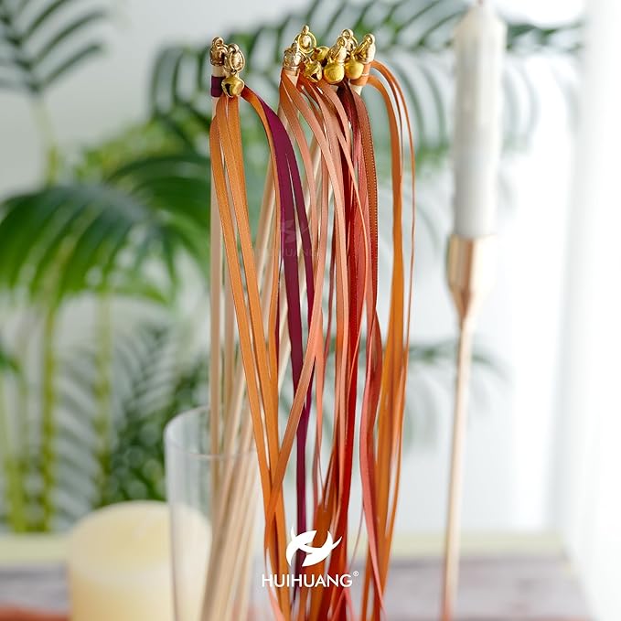 HUIHUANG Thin Copper Ribbon Solid Color Satin Ribbon 1/8 inch x 100 Yards Fall Craft Ribbon Double Faced Silk Satin Ribbon for Crafts Present Gift Wrap Bridal Shower Gift Tags and Sweing