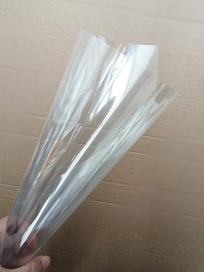 BANLTRE 32 Pieces 6 mil Transparency Blank Template Material Stencils Mylar for Cutting Paper Clear Sheet 12 × 12 inch (32-6 mil)