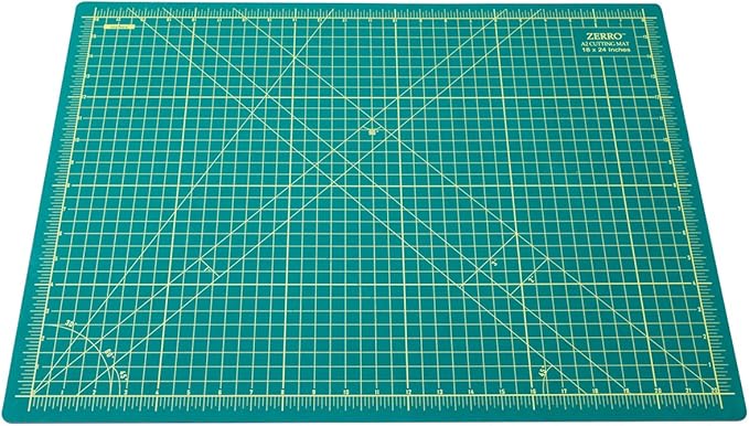 ZERRO Cutting Mat 18" x 24" Self Healing Professional Double Sided Sewing Rotary Mat Thick 5-Layer with Imperial/Metric (A2)