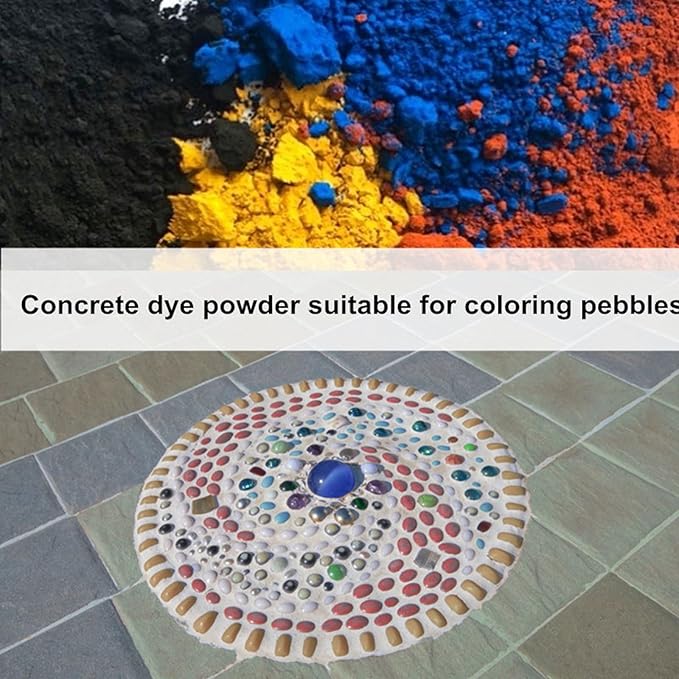 GOODTAKE Concrete Pigment, Dark Grey Iron Oxide Pigment Powder, Concrete Cement Dye Color Powder for Pastel Tile Paint Mortar Grout (Dark Grey, 8 oz)