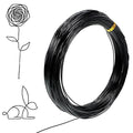 98 Feet Black Craft Wire Bendable, 1mm 18 Gauge Wire for Jewelry Making, Aluminum Sculpting Black Floral Wires for Crafts, Jewelry, Beading, Wreath Making