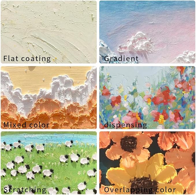 Mifuner Soft Oil Pastels Set (6 Sticks,6 Colors),Colors Heavy Oil Pastels Vibrant and Creamy,Pastel Art Supplies for Artists,Gallery Oil Painting Stick,Beginners,Adult Art Drawing Yellow