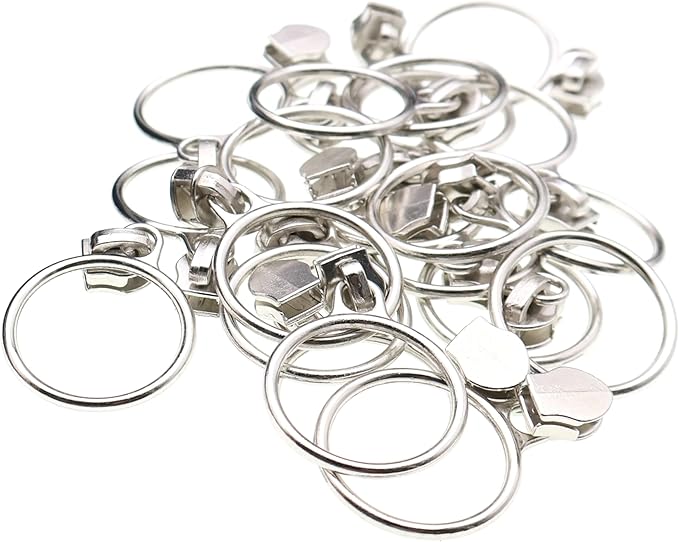 Leekayer Silver Metallic Nylon Coil Zippers by The Yard Bulk 10 Yards Navy Black with 25pcs Silver Sliders for DIY Sewing Tailor Craft Bag