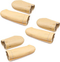 3 Pairs Leather Finger Protector Needle Felting Knitting Finger Thimble Guards Tools for Hand Craft Sewing Needlework Handmaking(Random Color)