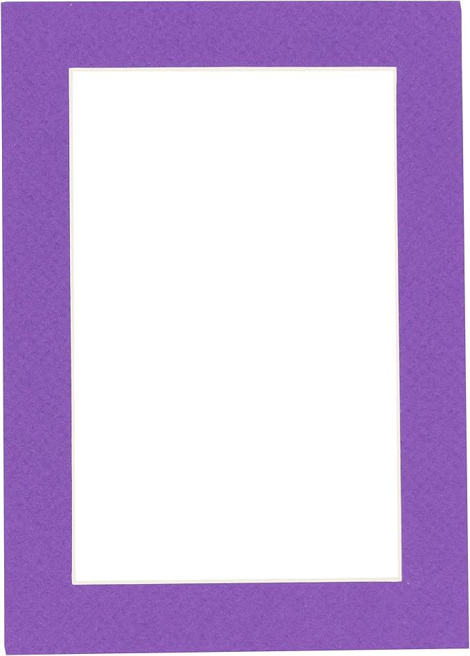11x14 Mat for 8.5x11 Photo - Precut Purple Picture Matboard for Frames Measuring 11 x 14 Inches - Bevel Cut Matte to Display Art Measuring 8.5 x 11 Inches - Acid Free ONE MAT